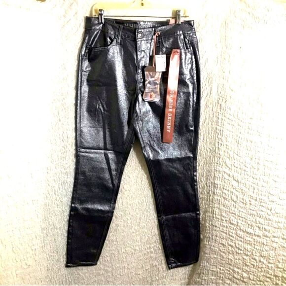 Hydraulic "Murray" NWT Metallic Skinny Jeans 10 - Picture 2 of 9